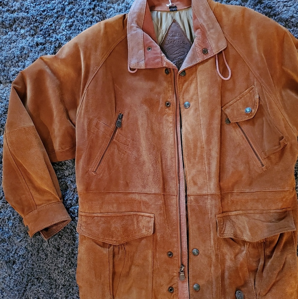 Vintage Redrun fox leather jacket size M
